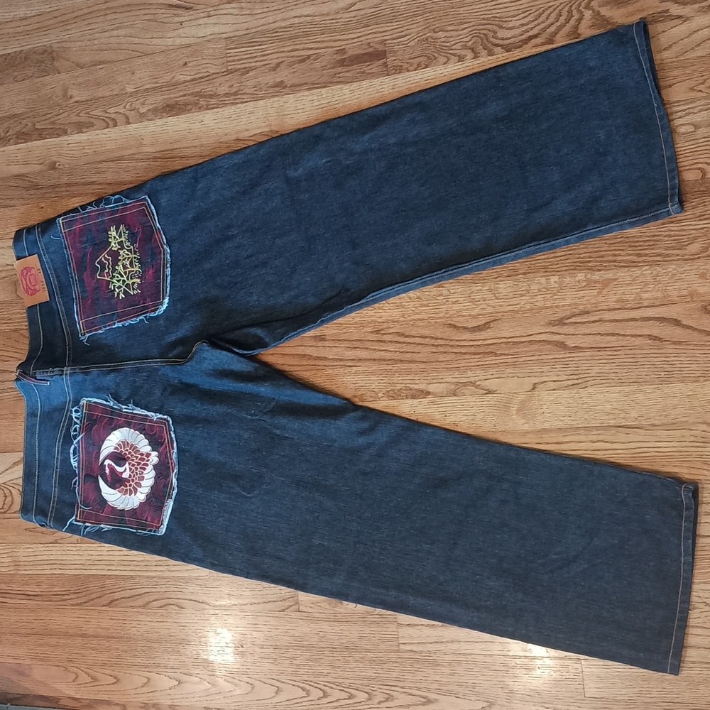 Red Monkey RMC embroidered jeans